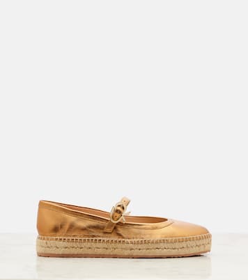 Espadrillas Elda in pelle metallizzata | Gianvito Rossi