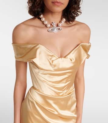 Abito lungo Nova Cora in raso | Vivienne Westwood