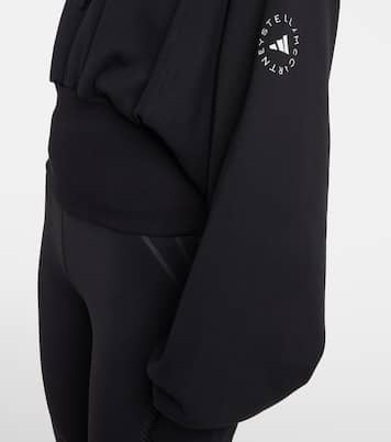 Cropped-Hoodie aus Baumwoll-Jersey | Adidas by Stella McCartney