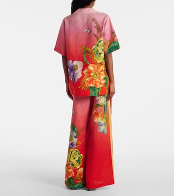 Inez floral linen shirt | Alémais