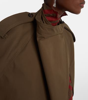 Double-breasted cotton cape | Burberry