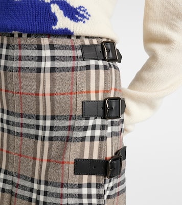Midirock Burberry Check aus Wolle | Burberry