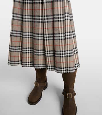 Midirock Burberry Check aus Wolle | Burberry