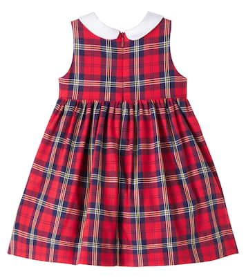 Baby - Abito in misto cotone a quadri | Monnalisa