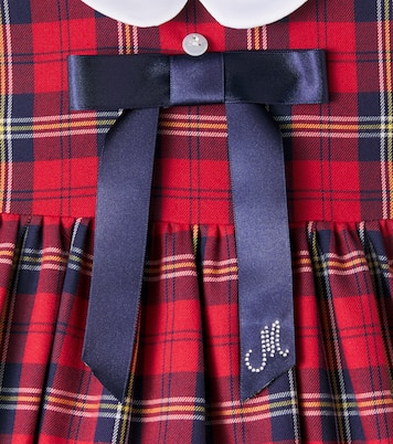 Baby - Abito in misto cotone a quadri | Monnalisa