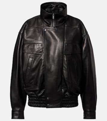 Veste bomber en cuir | Saint Laurent
