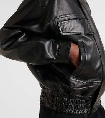 Veste bomber en cuir | Saint Laurent