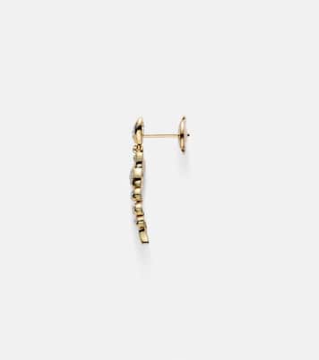 Homard Mini 9kt gold single earring with diamonds | Yvonne Léon