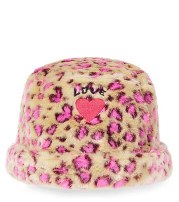 Printed faux-fur bucket hat | Jellymallow