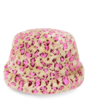 Printed faux-fur bucket hat | Jellymallow