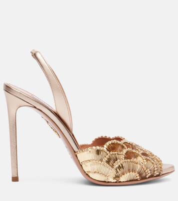 Ce Soir 105 embellished slingback sandals | Aquazzura