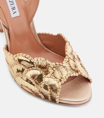 Ce Soir 105 embellished slingback sandals | Aquazzura
