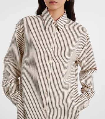 Peri striped poplin shirt | The Frankie Shop
