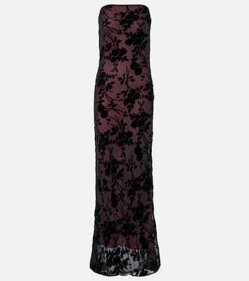 Floral devoré velvet gown | Rodarte