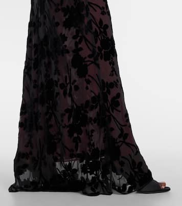Floral devoré velvet gown | Rodarte