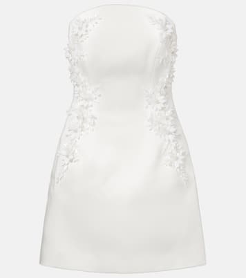 Bridal Xanthe floral-appliqué minidress | Rebecca Vallance
