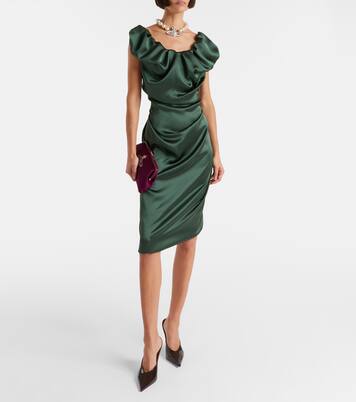 Ginnie Amber ruched midi dress | Vivienne Westwood