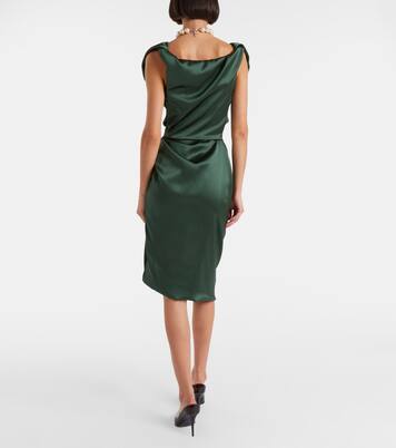 Ginnie Amber ruched midi dress | Vivienne Westwood
