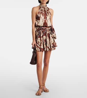 Vestido corto Bianca estampado | Poupette St Barth