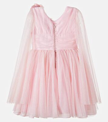 Floral-appliqué tulle dress | Patachou