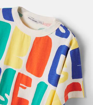 Logo colorblock cotton T-shirt | Bobo Choses