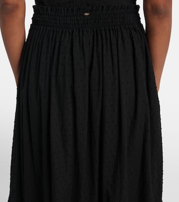 تنورة طويلة من القطن بطبقات Clara | Poupette St Barth