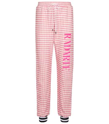 Gingham cotton-blend sweatpants | Rodarte