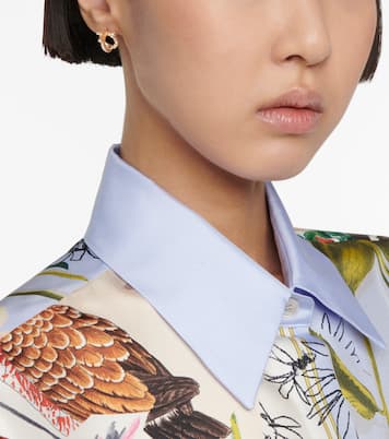 Gancini 크리스탈 임벨리시드 이어링 | Ferragamo