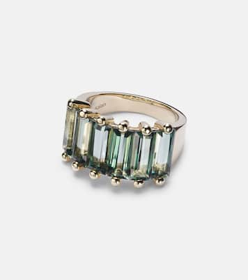 Bague Green Mix en or jaune 14 ct et topazes | Suzanne Kalan