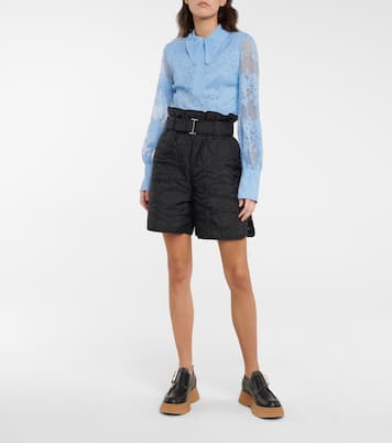 Blusa de encaje con cremallera | Ganni