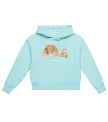 Felpa in jersey di cotone con cappuccio | Palm Angels Kids