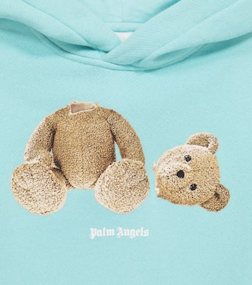 Felpa in jersey di cotone con cappuccio | Palm Angels Kids