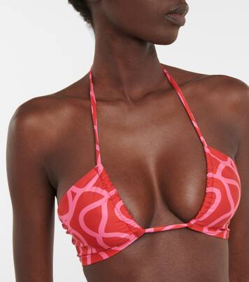 Candela printed bikini top | Agua by Agua Bendita
