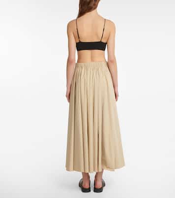 Falda midi Sunset fruncida | The Row