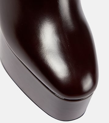 Tan-Go leather platform ankle boots | Valentino Garavani