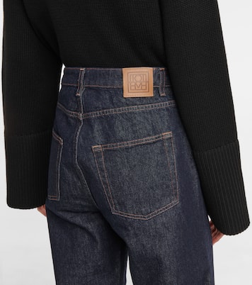 Jeans anchos de tiro alto | Toteme