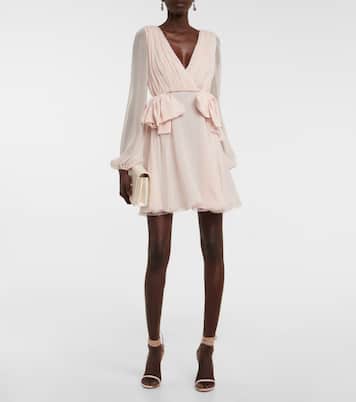 Bow-detail ruched minidress | Giambattista Valli