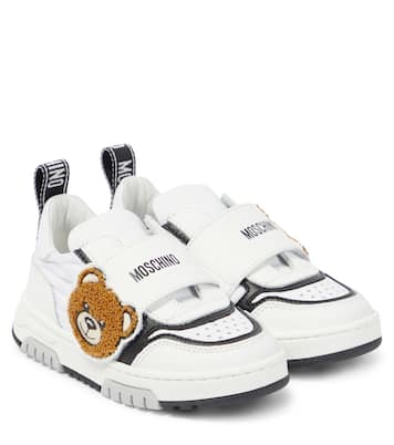 Sneakers in pelle con logo | Moschino Kids