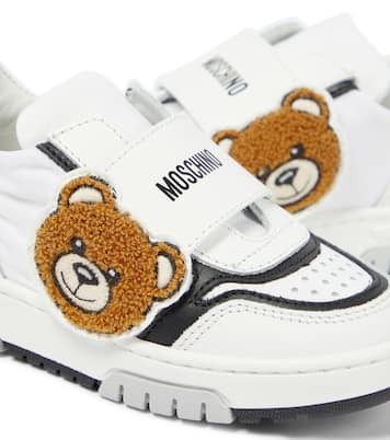Sneakers in pelle con logo | Moschino Kids