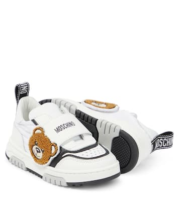Sneakers in pelle con logo | Moschino Kids