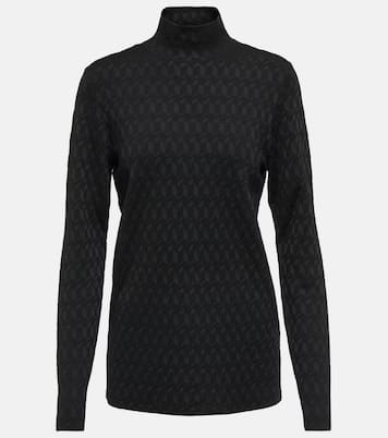 Sleek Graphics jacquard turtleneck top | Dorothee Schumacher