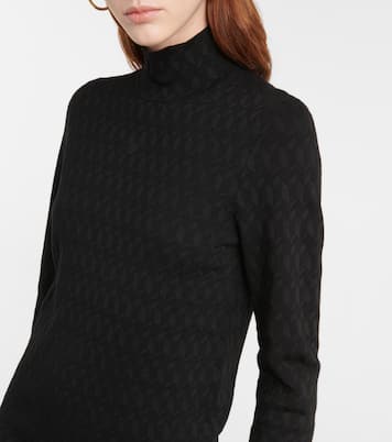 Sleek Graphics jacquard turtleneck top | Dorothee Schumacher