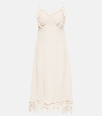 Lace-trimmed midi dress | Simone Rocha