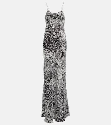 Zebra-print silk jacquard gown | Rodarte