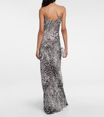 Zebra-print silk jacquard gown | Rodarte