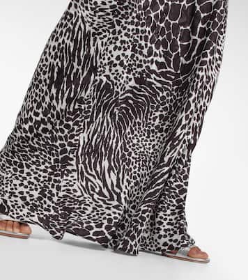 Zebra-print silk jacquard gown | Rodarte