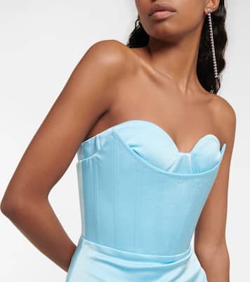 Robe longue Honore en satin | Alex Perry