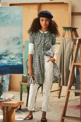 Floral printed cotton dress | Polo Ralph Lauren Kids