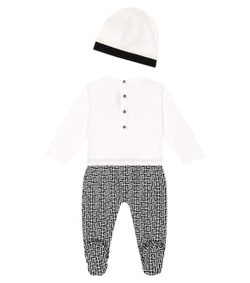 Bebé - set de mono, babero y gorro | Balmain Kids