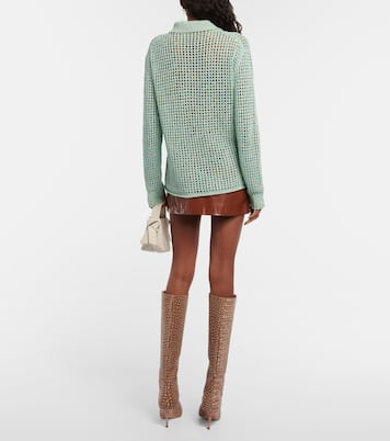 Open-knit cotton-blend sweater | Acne Studios